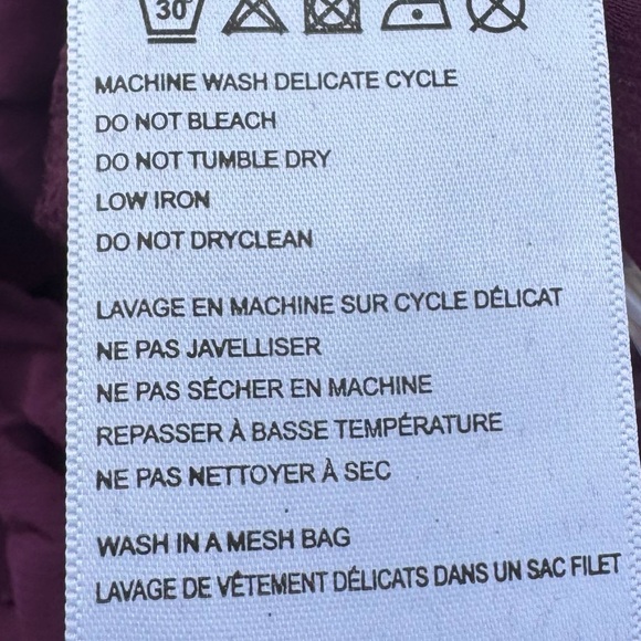 SOLD ELSEWHERE NWT FARM Rio burgundy/purple ruffled long sleeve gathered blouse - Picture 12 of 13